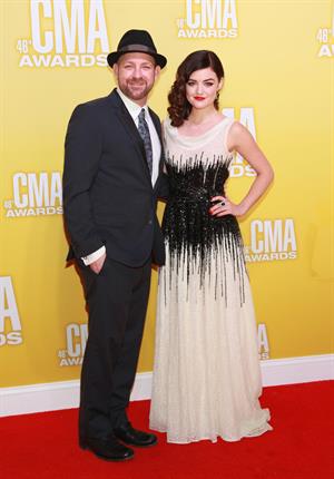 Lucy Hale 46th annual CMA awards in Nashville 11/1/12