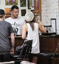 Lucy Hale - at Shamrock Tattoo - September 9th, 2012