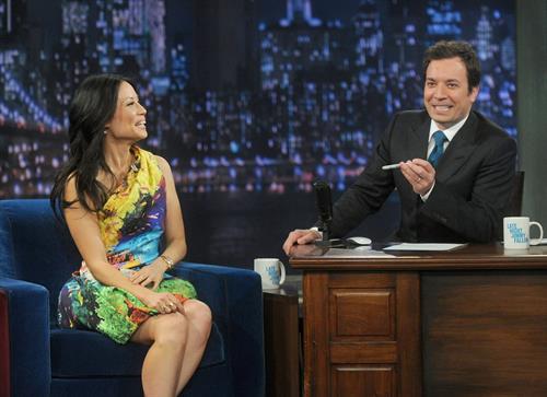 Lucy Liu Pictures Lucy Liu Late Night with Jimmy Fallon in NYC 1/29/13