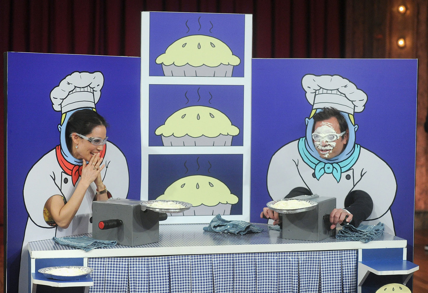 Lucy Liu Late Night with Jimmy Fallon in NYC 1/29/13 