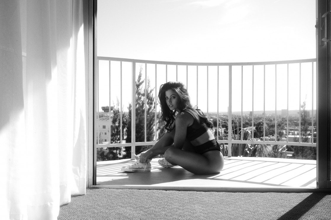 Mónica Alvarez in lingerie