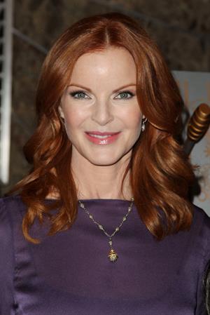 Marcia Cross Marcia Cross Lights The Empire State Building In Honor Of Plan International USA on October 10, 2012