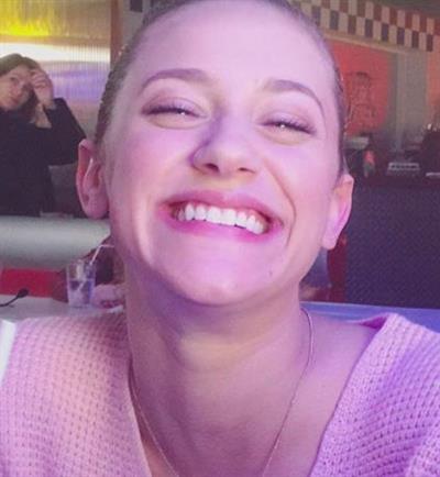 Lili Reinhart taking a selfie