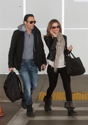 Maria Menounos arrives at LAX Airport on March 10, 2013