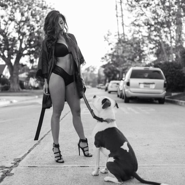 Tianna Gregory in lingerie