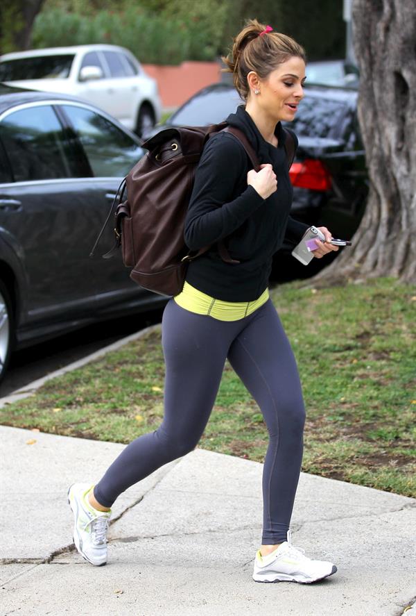 Maria Menounos at the gym in Los Angeles 11/16/12 