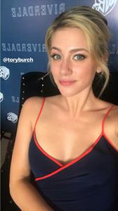 Lili Reinhart taking a selfie