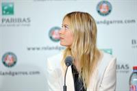 Maria Sharapova Speaks during a press conference at the Roland Garros May 24, 2013 