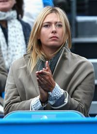 Maria Sharapova Watches her boyfriend on day one of the AEGON Championships at Queens Club in London - June 10, 2013 