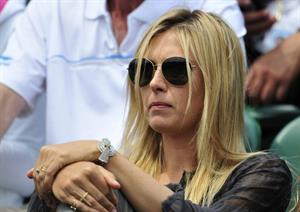 Maria Sharapova Watches her boyfriend Day 4 of the Wimbledon Tennis Championships June 27, 2013 