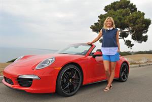 Maria Sharapova Porsche photoshoot in Manhattan Beach, California on July 11, 2013 