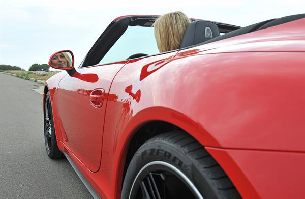 Maria Sharapova Porsche photoshoot in Manhattan Beach, California on July 11, 2013 