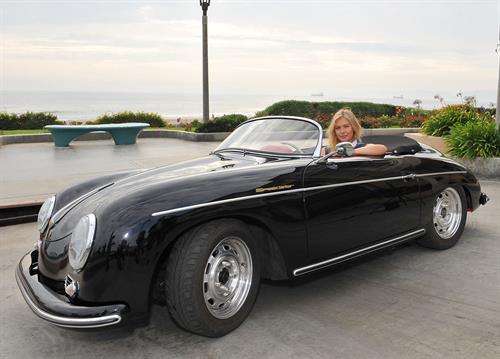 Maria Sharapova Porsche photoshoot in Manhattan Beach, California on July 11, 2013 