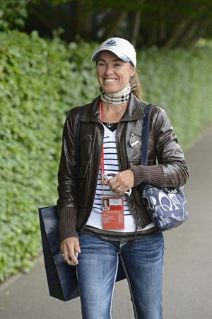 Martina Hingis Outside Wimbledon Lawn Tennis Club in London June 24, 2013 