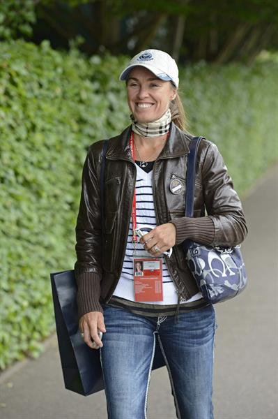 Martina Hingis Outside Wimbledon Lawn Tennis Club in London June 24, 2013 