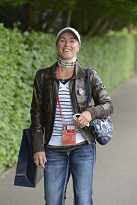 Martina Hingis Outside Wimbledon Lawn Tennis Club in London June 24, 2013 