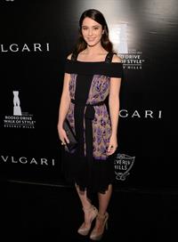 Mary Elizabeth Winstead Rodeo Drive Walk of Style Honoring BVLGARI, Dec 6, 2012 