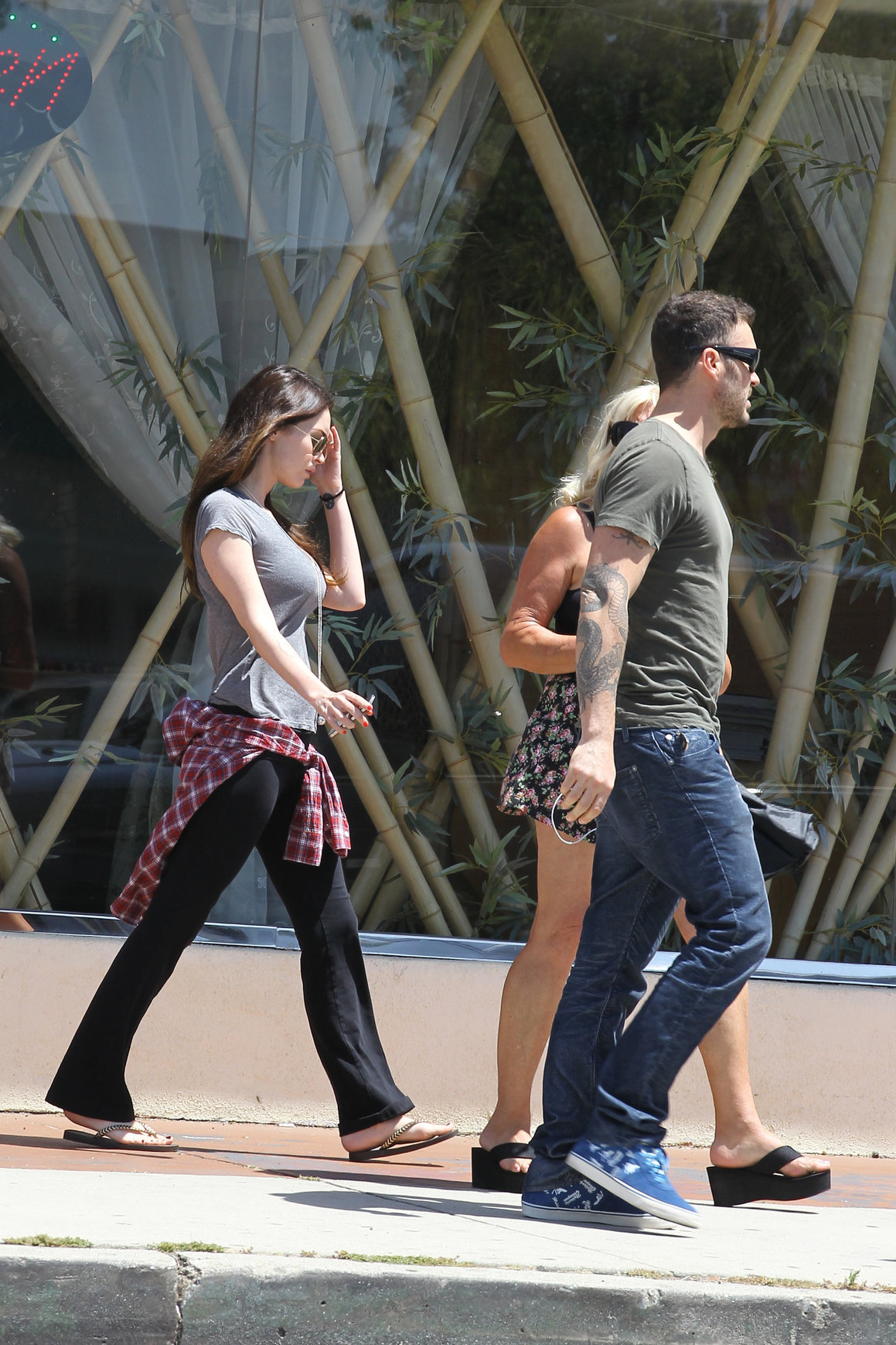 Megan Fox leaving a nail salon in Los Angeles June 6, 2012