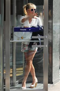 Michelle Hunziker out in Milani August 30, 2013 