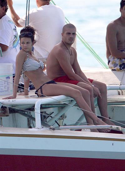 Michelle Keegan bikini candids Barbados January 1, 2011 