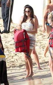 Michelle Keegan beach candids in Barbados December 30, 2011