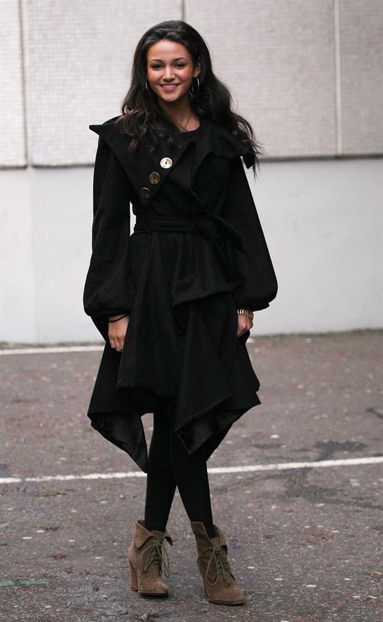 Michelle Keegan outside ITV Studios on December 3, 2010