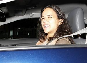 Michelle Rodriguez leaving the Madeo Restaurant in Hollywood, Los Angeles on April 3, 2013 