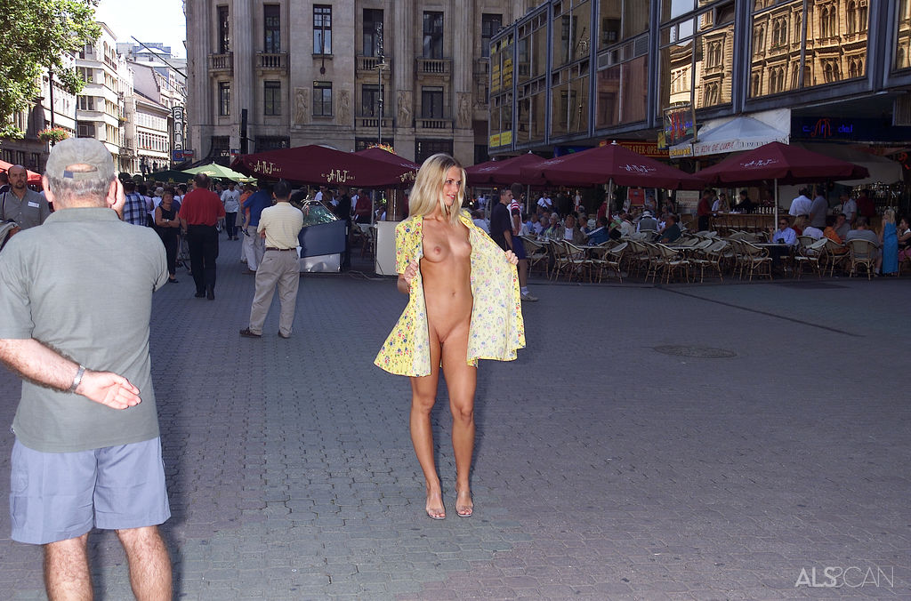 Krisztina in  Nude Flashing  for ALS Scan