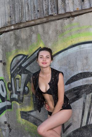 Georgia Pictures Georgia in  Cobrin  for SexArt - Georgia spreads her legs for a full view of her smooth cunt and ass