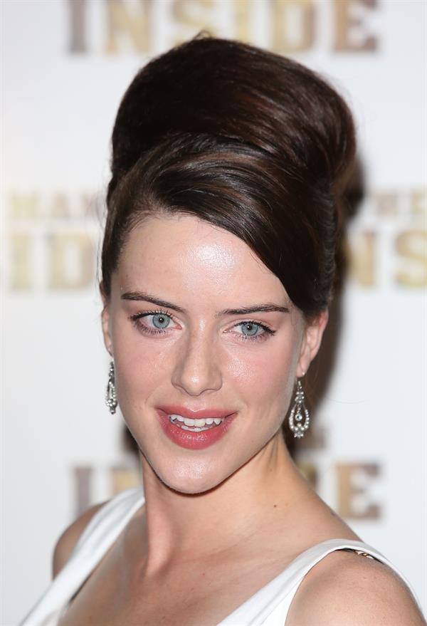 Michelle Ryan attends 'The Man Inside' UK film premiere at the Vue Leicester Square on July 24, 2012 in London, England
