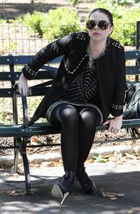 Michelle Trachtenberg on the Set of Gossip Girl in Central Park - September 24, 2012 
