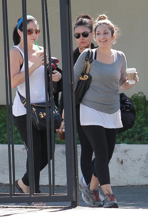 Mila Kunis leaving exercise class in West Hollywood 10/23/12 