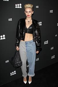 Miley Cyrus Attends the Myspace relaunch at The El Rey Theater in Los Angeles on June 12, 2013