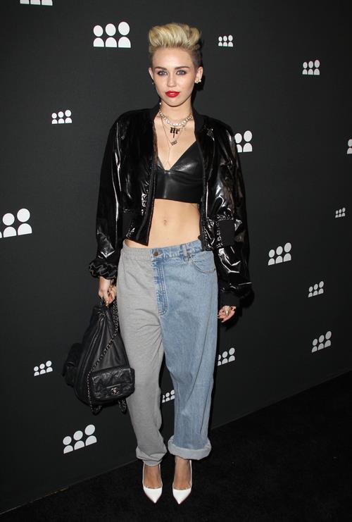 Miley Cyrus Attends the Myspace relaunch at The El Rey Theater in Los Angeles on June 12, 2013