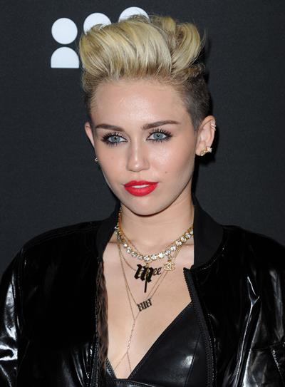 Miley Cyrus Attends the Myspace relaunch at The El Rey Theater in Los Angeles on June 12, 2013
