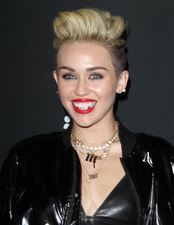 Miley Cyrus Attends the Myspace relaunch at The El Rey Theater in Los Angeles on June 12, 2013