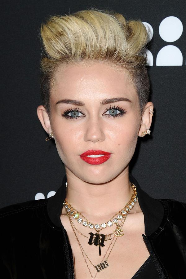 Miley Cyrus Attends the Myspace relaunch at The El Rey Theater in Los Angeles on June 12, 2013