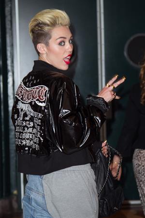 Miley Cyrus Attends the Myspace relaunch at The El Rey Theater in Los Angeles on June 12, 2013
