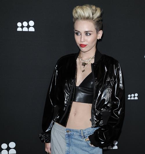 Miley Cyrus Attends the Myspace relaunch at The El Rey Theater in Los Angeles on June 12, 2013