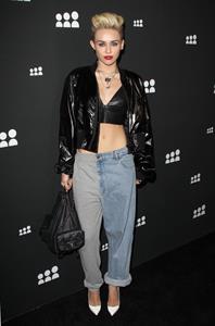 Miley Cyrus Attends the Myspace relaunch at The El Rey Theater in Los Angeles on June 12, 2013