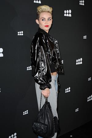 Miley Cyrus Attends the Myspace relaunch at The El Rey Theater in Los Angeles on June 12, 2013