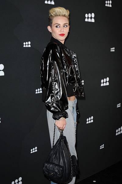 Miley Cyrus Attends the Myspace relaunch at The El Rey Theater in Los Angeles on June 12, 2013