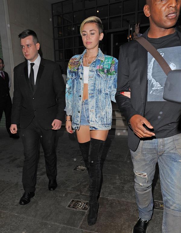 Miley Cyrus in London 9/11/13  