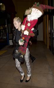 Miley Cyrus Leaving Rite Aid in Studio City on December 22, 2012