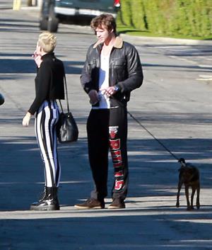 Miley Cyrus leaving a family gathering in Palm Springs 12/26/12 