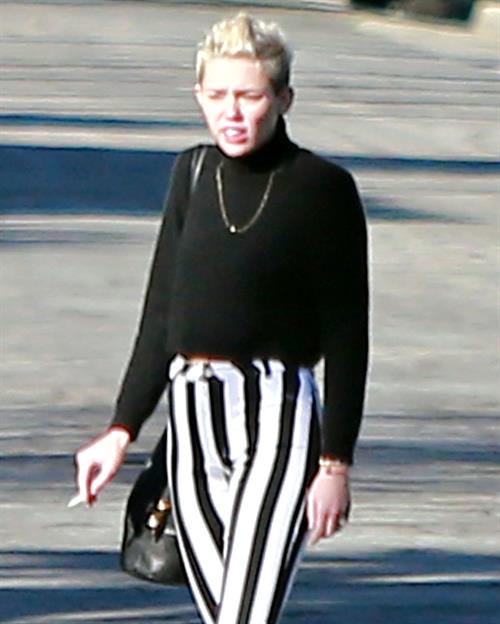 Miley Cyrus leaving a family gathering in Palm Springs 12/26/12 