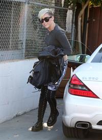 Miley Cyrus out and about in Burbank 10/26/12