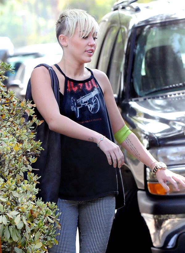 Miley Cyrus out and about in LA 10/9/12 