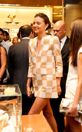 Miranda Kerr Louis Vuitton store opening in Cancun 1/25/13 