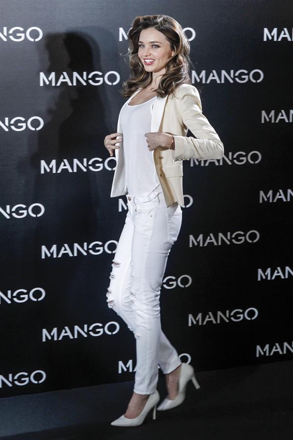 Miranda Kerr introduced as the new Face of Mango in Madrid, Spain 12/11/12 